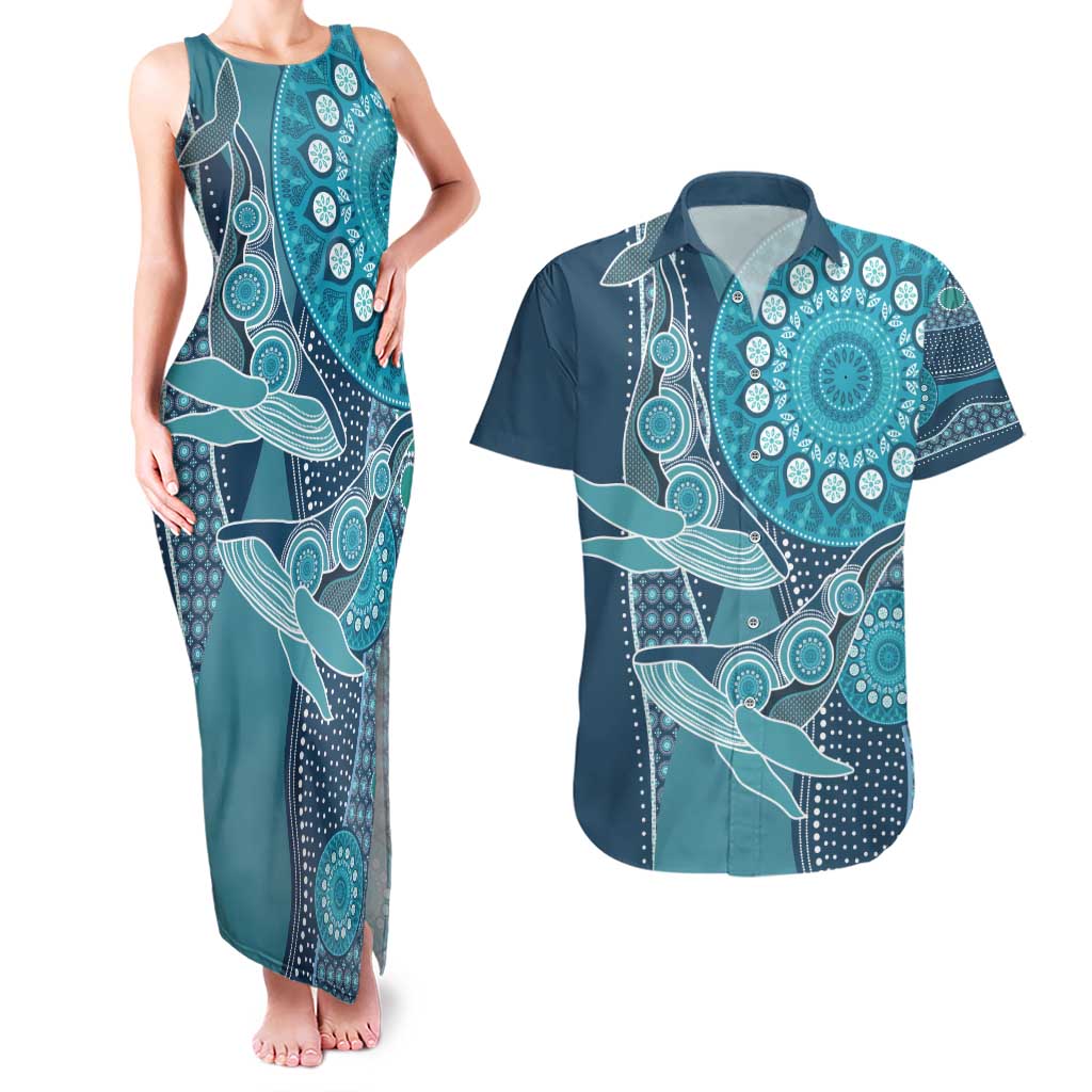 Personalized South Africa Whale Fes Couples Matching Tank Maxi Dress and Hawaiian Shirt African Shwe Shwe Pattern - Wonder Print Shop