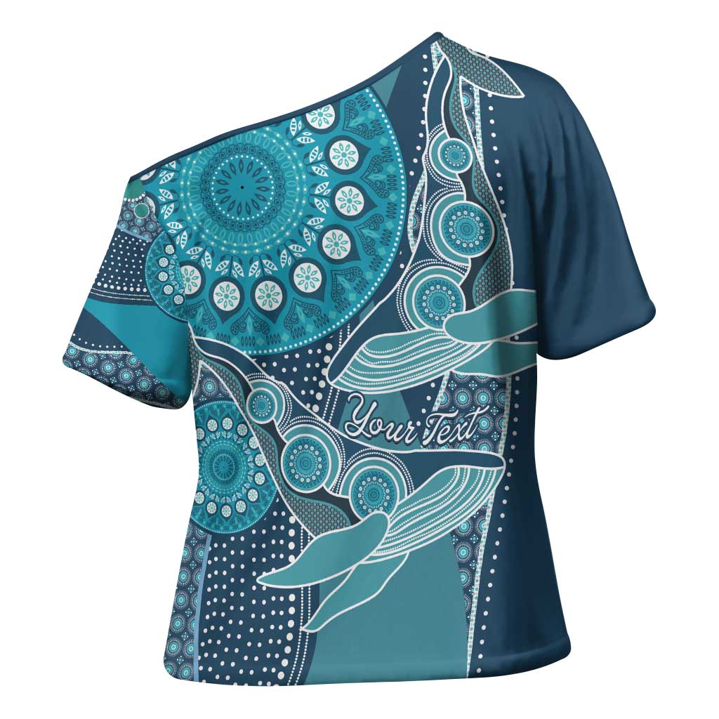 Personalized South Africa Whale Fes Cross Shoulder Shirt African Shwe Shwe Pattern - Wonder Print Shop