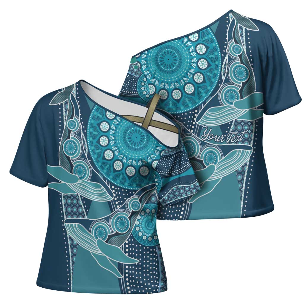 Personalized South Africa Whale Fes Cross Shoulder Shirt African Shwe Shwe Pattern - Wonder Print Shop