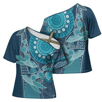 Personalized South Africa Whale Fes Cross Shoulder Shirt African Shwe Shwe Pattern - Wonder Print Shop