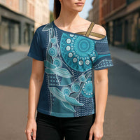 Personalized South Africa Whale Fes Cross Shoulder Shirt African Shwe Shwe Pattern - Wonder Print Shop