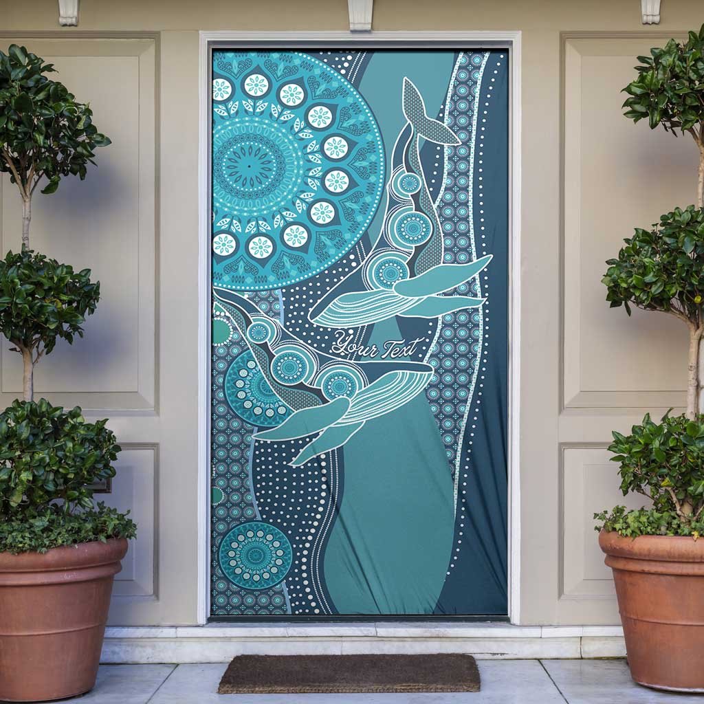 South Africa Whale Fes Door Cover African Shwe Shwe Pattern - Wonder Print Shop
