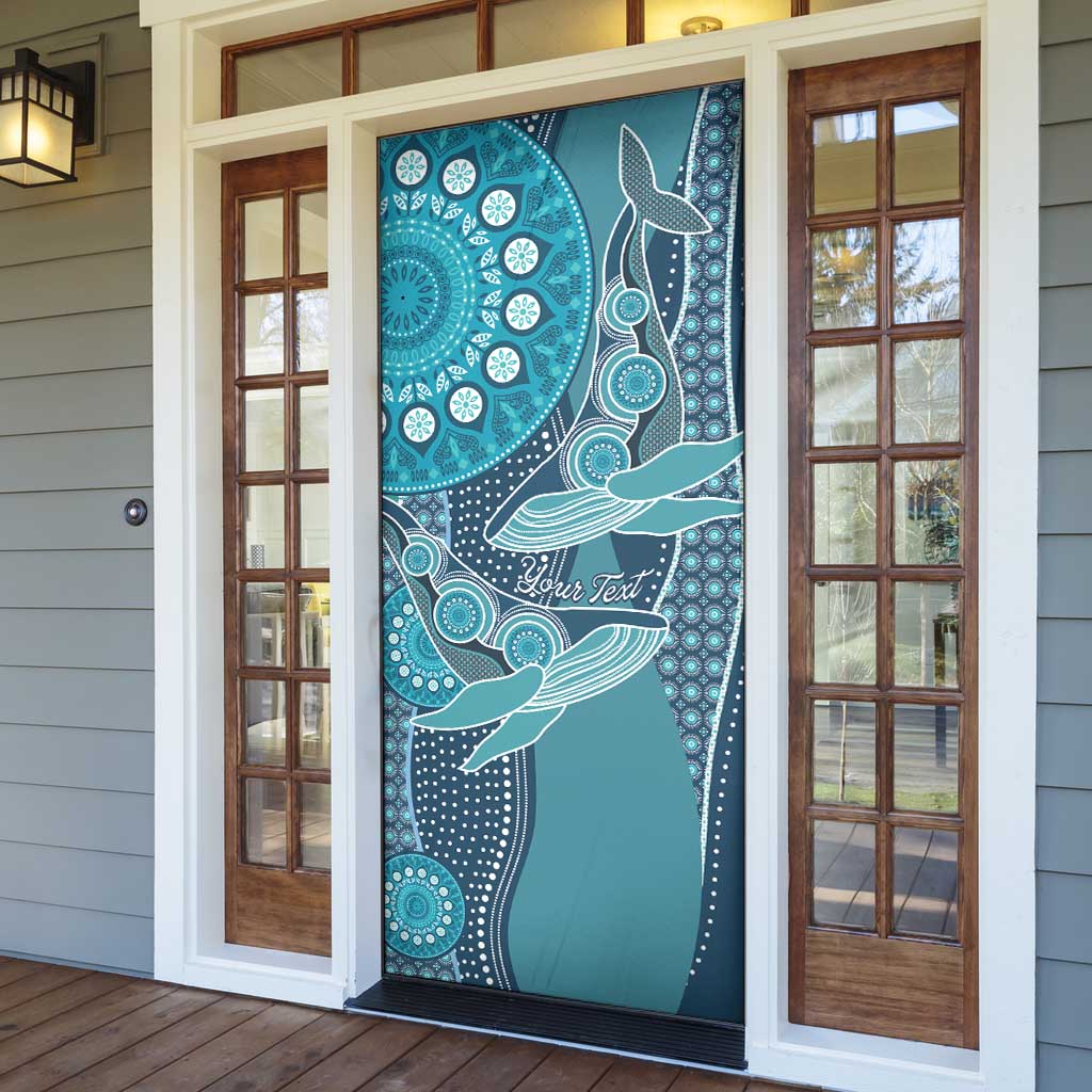 South Africa Whale Fes Door Cover African Shwe Shwe Pattern - Wonder Print Shop