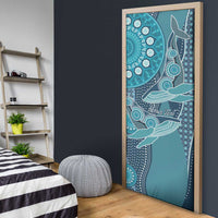 South Africa Whale Fes Door Cover African Shwe Shwe Pattern - Wonder Print Shop
