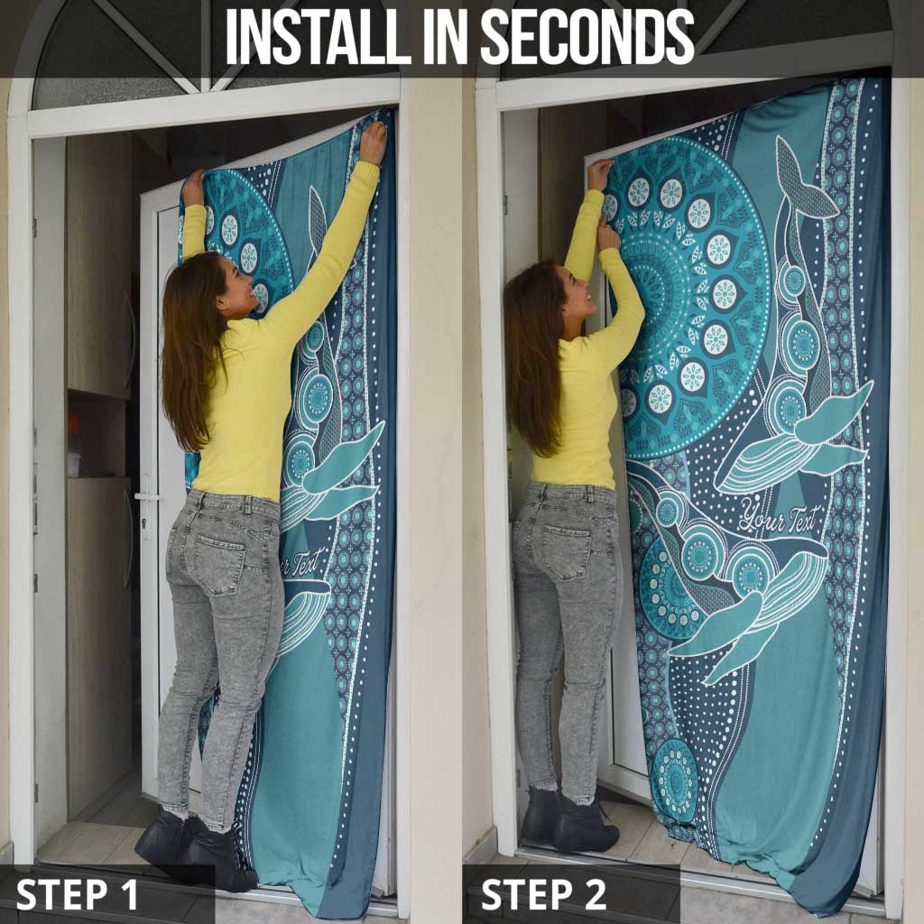 South Africa Whale Fes Door Cover African Shwe Shwe Pattern - Wonder Print Shop