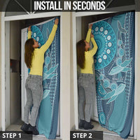 South Africa Whale Fes Door Cover African Shwe Shwe Pattern - Wonder Print Shop