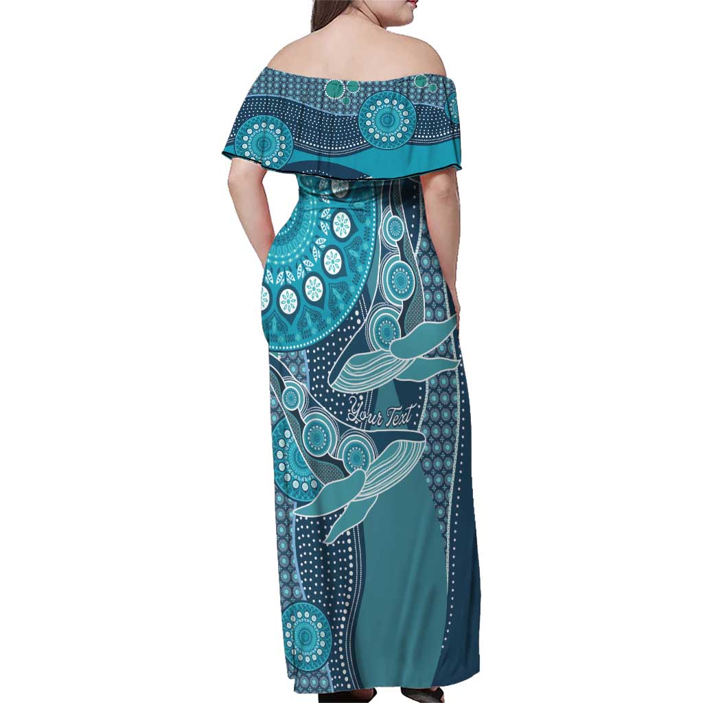 Personalized South Africa Whale Fes Family Matching Off Shoulder Maxi Dress and Hawaiian Shirt African Shwe Shwe Pattern - Wonder Print Shop