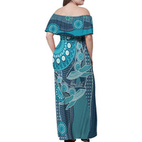 Personalized South Africa Whale Fes Family Matching Off Shoulder Maxi Dress and Hawaiian Shirt African Shwe Shwe Pattern - Wonder Print Shop
