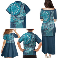 Personalized South Africa Whale Fes Family Matching Puletasi and Hawaiian Shirt African Shwe Shwe Pattern - Wonder Print Shop