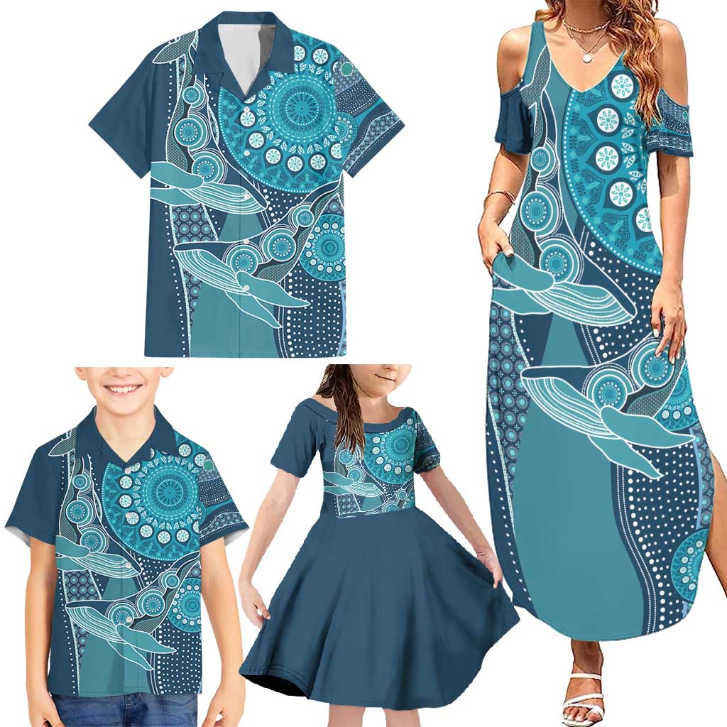 Personalized South Africa Whale Fes Family Matching Summer Maxi Dress and Hawaiian Shirt African Shwe Shwe Pattern - Wonder Print Shop