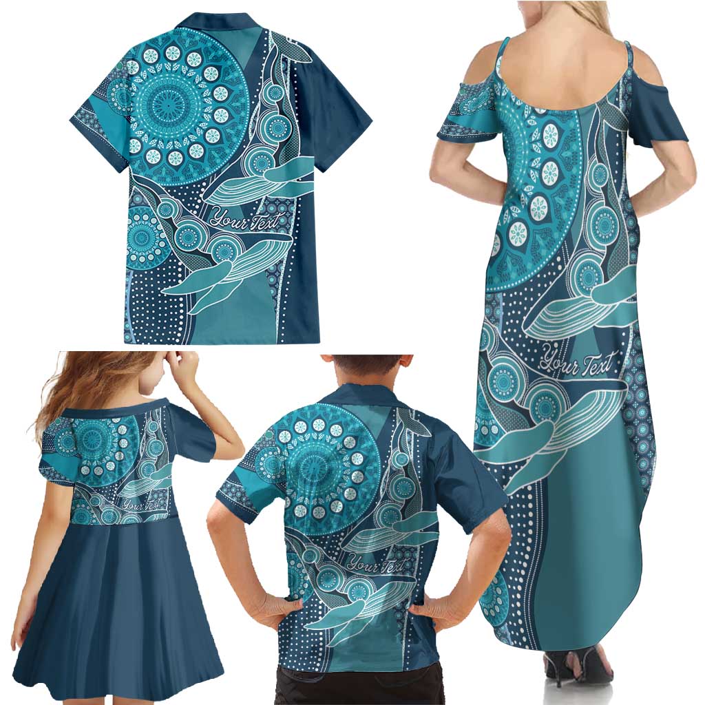 Personalized South Africa Whale Fes Family Matching Summer Maxi Dress and Hawaiian Shirt African Shwe Shwe Pattern - Wonder Print Shop