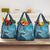 South Africa Whale Fes Grocery Bag African Shwe Shwe Pattern - Wonder Print Shop