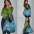 South Africa Whale Fes Grocery Bag African Shwe Shwe Pattern - Wonder Print Shop