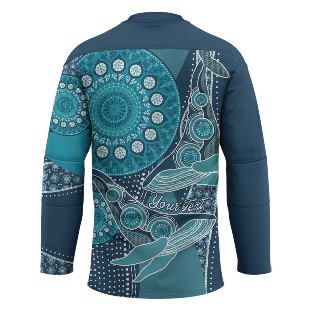 Personalized South Africa Whale Fes Hockey Jersey African Shwe Shwe Pattern - Wonder Print Shop
