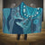 South Africa Whale Fes Hooded Blanket African Shwe Shwe Pattern - Wonder Print Shop