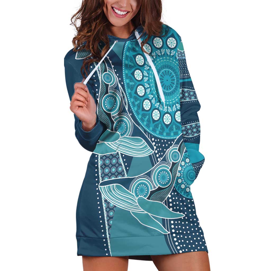 Personalized South Africa Whale Fes Hoodie Dress African Shwe Shwe Pattern - Wonder Print Shop