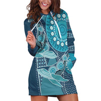 Personalized South Africa Whale Fes Hoodie Dress African Shwe Shwe Pattern - Wonder Print Shop