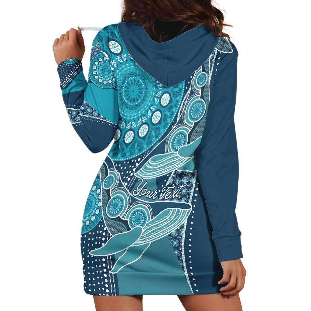 Personalized South Africa Whale Fes Hoodie Dress African Shwe Shwe Pattern - Wonder Print Shop
