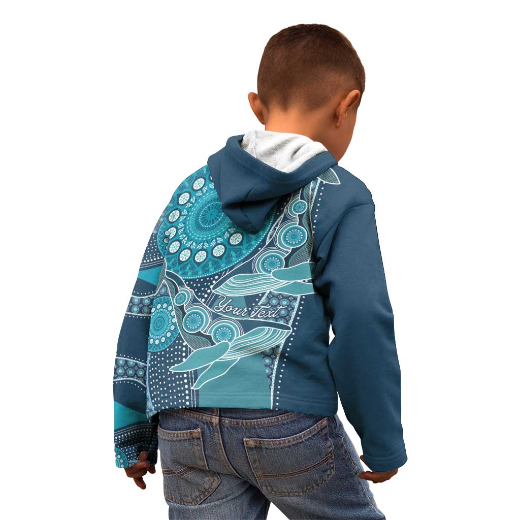 Personalized South Africa Whale Fes Kid Hoodie African Shwe Shwe Pattern - Wonder Print Shop