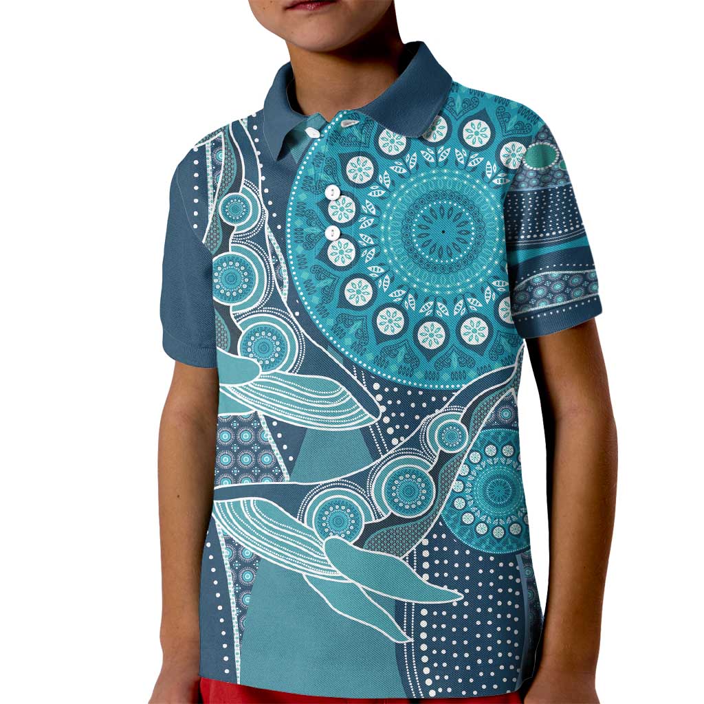 Personalized South Africa Whale Fes Kid Polo Shirt African Shwe Shwe Pattern - Wonder Print Shop