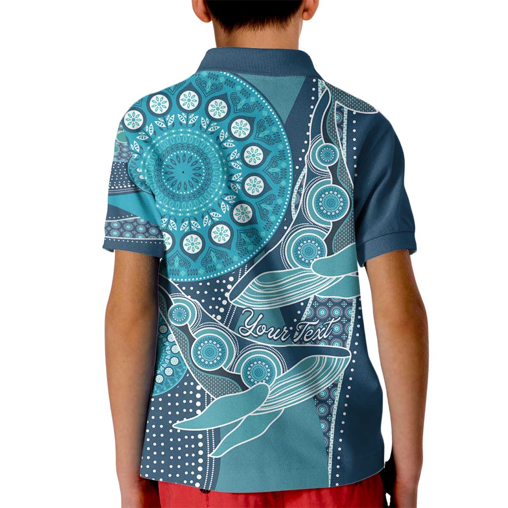 Personalized South Africa Whale Fes Kid Polo Shirt African Shwe Shwe Pattern - Wonder Print Shop