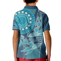 Personalized South Africa Whale Fes Kid Polo Shirt African Shwe Shwe Pattern - Wonder Print Shop