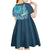 Personalized South Africa Whale Fes Kid Short Sleeve Dress African Shwe Shwe Pattern - Wonder Print Shop