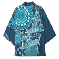 Personalized South Africa Whale Fes Kimono African Shwe Shwe Pattern - Wonder Print Shop