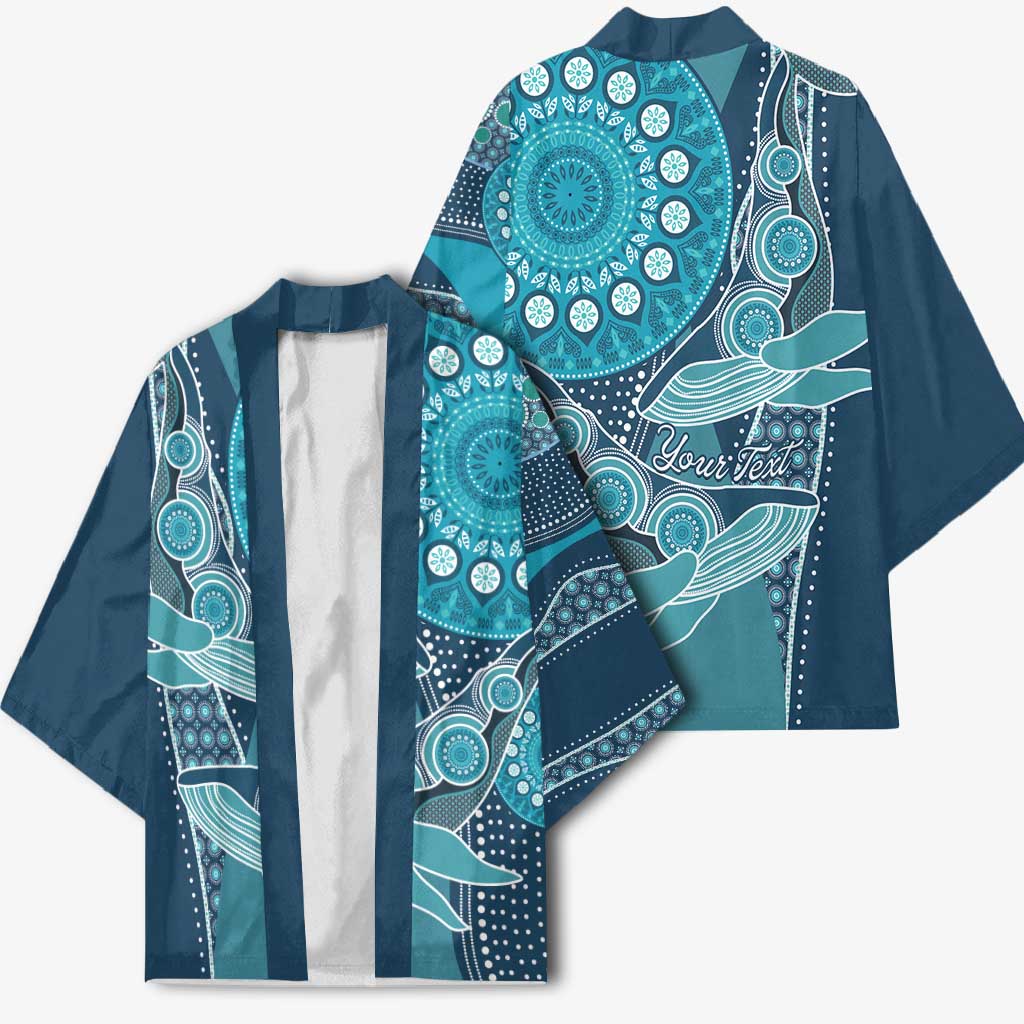 Personalized South Africa Whale Fes Kimono African Shwe Shwe Pattern - Wonder Print Shop