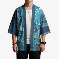 Personalized South Africa Whale Fes Kimono African Shwe Shwe Pattern - Wonder Print Shop
