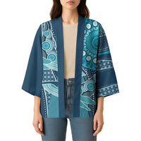 Personalized South Africa Whale Fes Kimono African Shwe Shwe Pattern - Wonder Print Shop