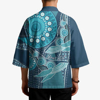Personalized South Africa Whale Fes Kimono African Shwe Shwe Pattern - Wonder Print Shop
