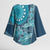Personalized South Africa Whale Fes Kimono Sleeve Blouse African Shwe Shwe Pattern - Wonder Print Shop
