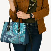 South Africa Whale Fes Leather Bag African Shwe Shwe Pattern - Wonder Print Shop