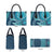 South Africa Whale Fes Leather Bag African Shwe Shwe Pattern - Wonder Print Shop