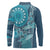 Personalized South Africa Whale Fes Long Sleeve Polo Shirt African Shwe Shwe Pattern - Wonder Print Shop