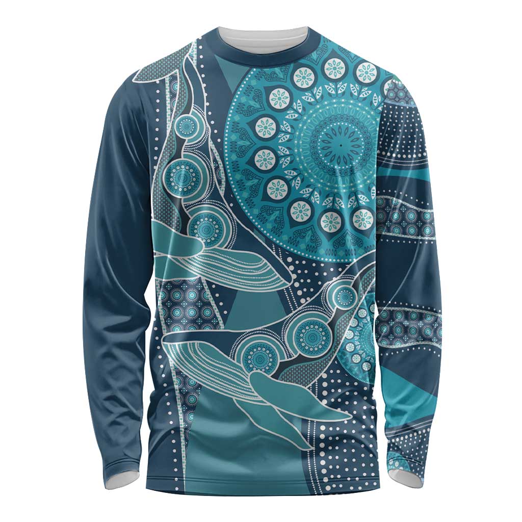 Personalized South Africa Whale Fes Long Sleeve Shirt African Shwe Shwe Pattern - Wonder Print Shop