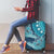 South Africa Whale Fes Luggage Cover African Shwe Shwe Pattern - Wonder Print Shop