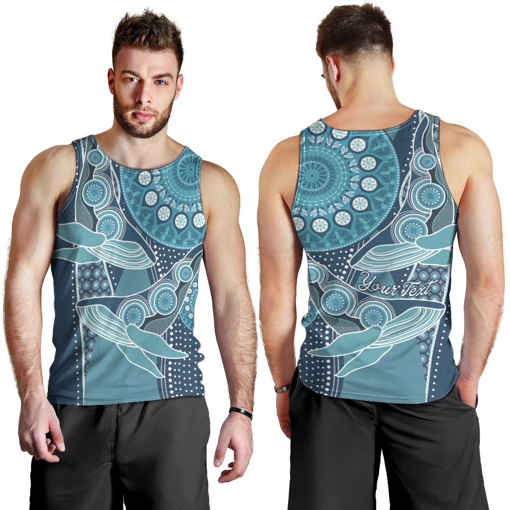 Personalized South Africa Whale Fes Men Tank Top African Shwe Shwe Pattern - Wonder Print Shop