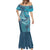 Personalized South Africa Whale Fes Mermaid Dress African Shwe Shwe Pattern - Wonder Print Shop
