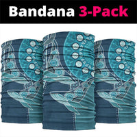 South Africa Whale Fes Neck Gaiter African Shwe Shwe Pattern LT15