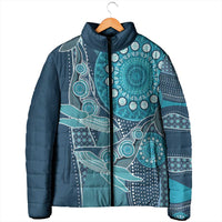 Personalized South Africa Whale Fes Padded Jacket African Shwe Shwe Pattern - Wonder Print Shop