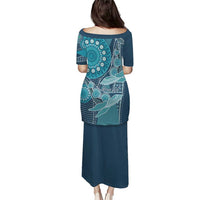 Personalized South Africa Whale Fes Puletasi African Shwe Shwe Pattern - Wonder Print Shop