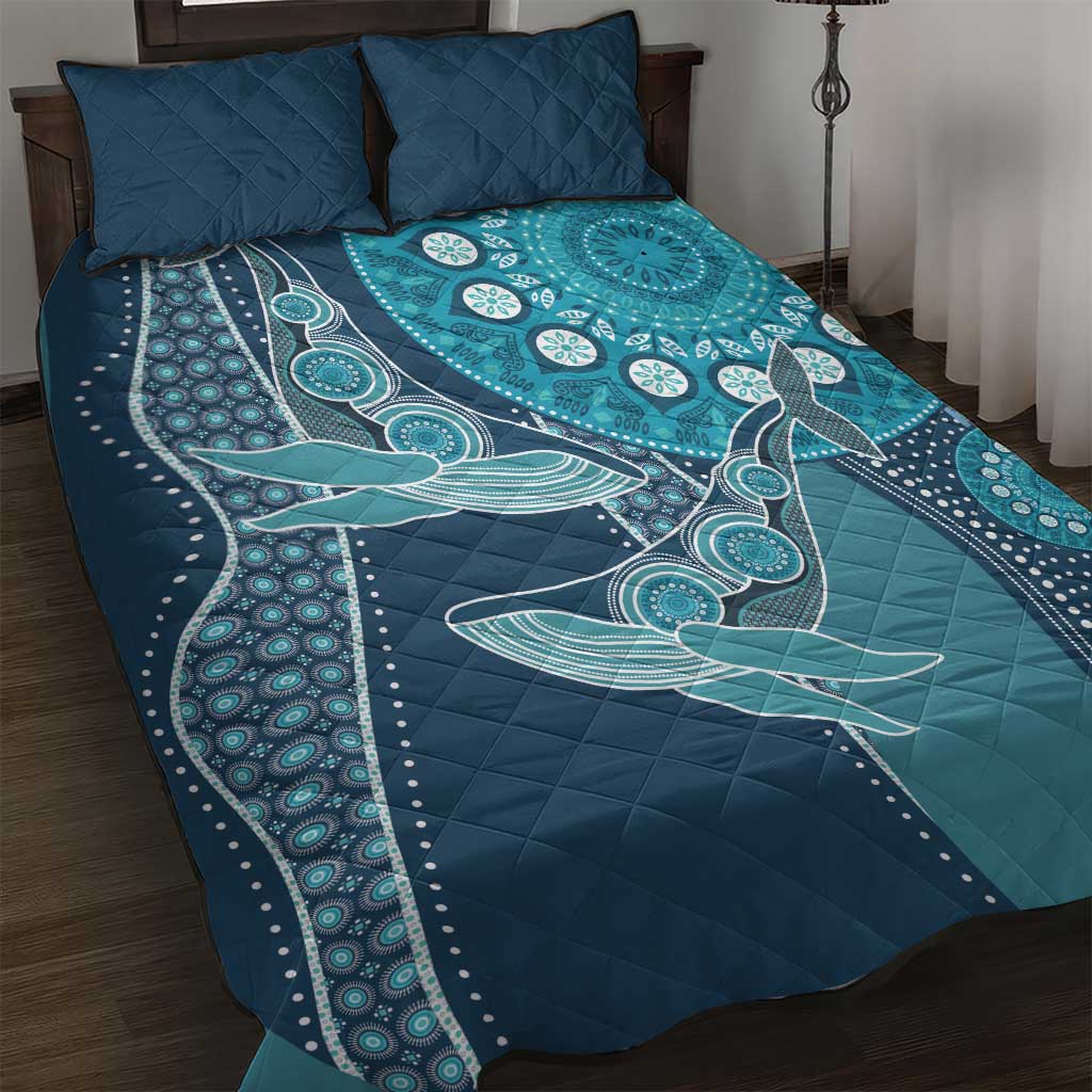 South Africa Whale Fes Quilt Bed Set African Shwe Shwe Pattern - Wonder Print Shop