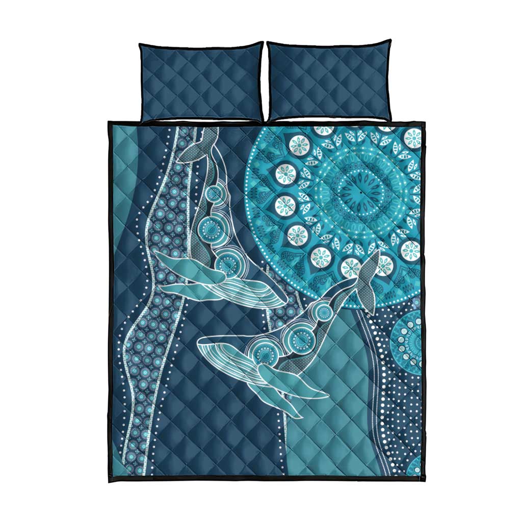 South Africa Whale Fes Quilt Bed Set African Shwe Shwe Pattern - Wonder Print Shop