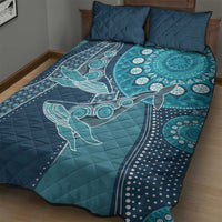 South Africa Whale Fes Quilt Bed Set African Shwe Shwe Pattern - Wonder Print Shop