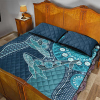 South Africa Whale Fes Quilt Bed Set African Shwe Shwe Pattern - Wonder Print Shop