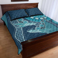 South Africa Whale Fes Quilt Bed Set African Shwe Shwe Pattern - Wonder Print Shop
