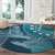 South Africa Whale Fes Round Carpet African Shwe Shwe Pattern - Wonder Print Shop