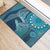 South Africa Whale Fes Rubber Doormat African Shwe Shwe Pattern - Wonder Print Shop